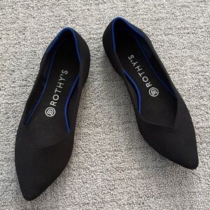 Rothy's Black and Blue Women's Flats